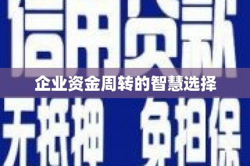 昆明企业资金周转的智慧选择