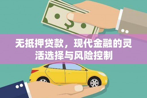 昆明无抵押贷款，现代金融的灵活选择与风险控制