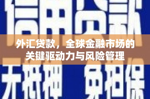 昆明外汇贷款，全球金融市场的关键驱动力与风险管理