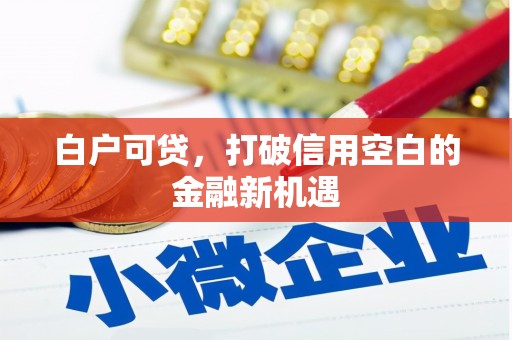 昆明白户可贷，打破信用空白的金融新机遇