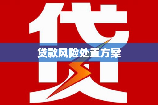昆明贷款风险处置方案