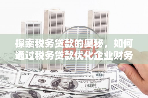 昆明探索税务贷款的奥秘，如何通过税务贷款优化企业财务