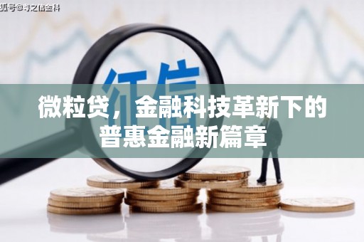 昆明微粒贷，金融科技革新下的普惠金融新篇章