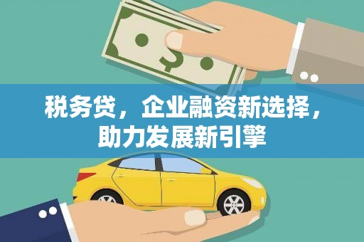 昆明税务贷，企业融资新选择，助力发展新引擎