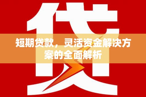 昆明短期贷款，灵活资金解决方案的全面解析